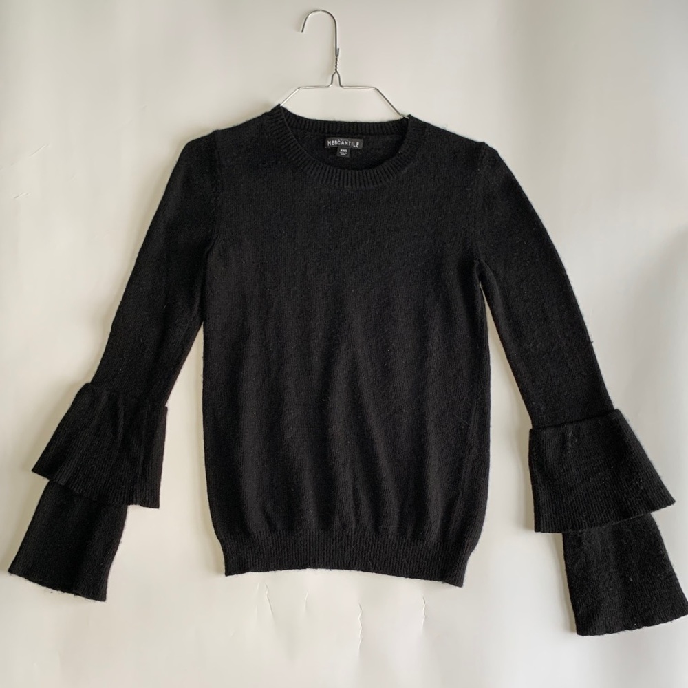 Jcrew double bell sleeve sweater